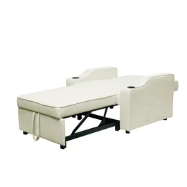 Fotoliu Extensibil Nixi, 96.5x84.5x81 h cm, Stofa, Crem,m