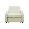 Fotoliu Extensibil Nixi, 96.5x84.5x81 h cm, Stofa, Crem,m picture - 5