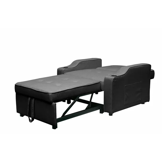 Fotoliu Extensibil Nixi, 96.5x84.5x81 h cm, Stofa, Gri picture - 3