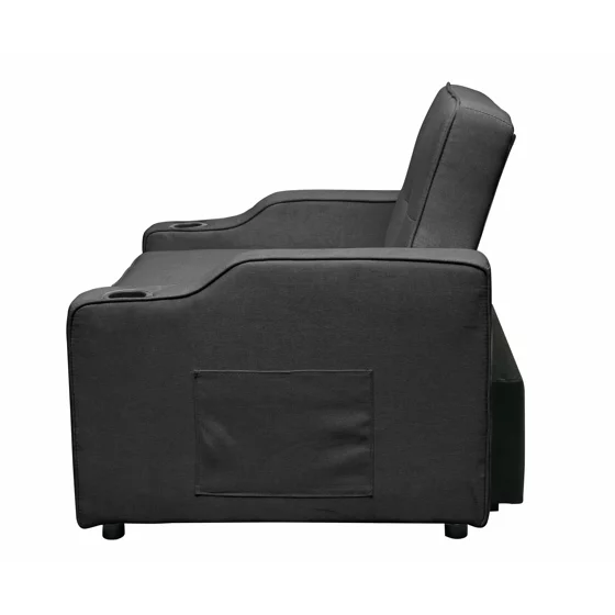 Fotoliu Extensibil Nixi, 96.5x84.5x81 h cm, Stofa, Gri picture - 9