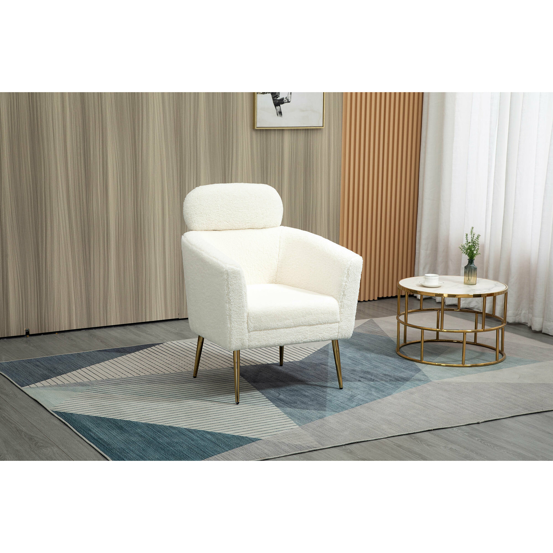 Fotoliu hagen 433, 74x70x96 cm, cream