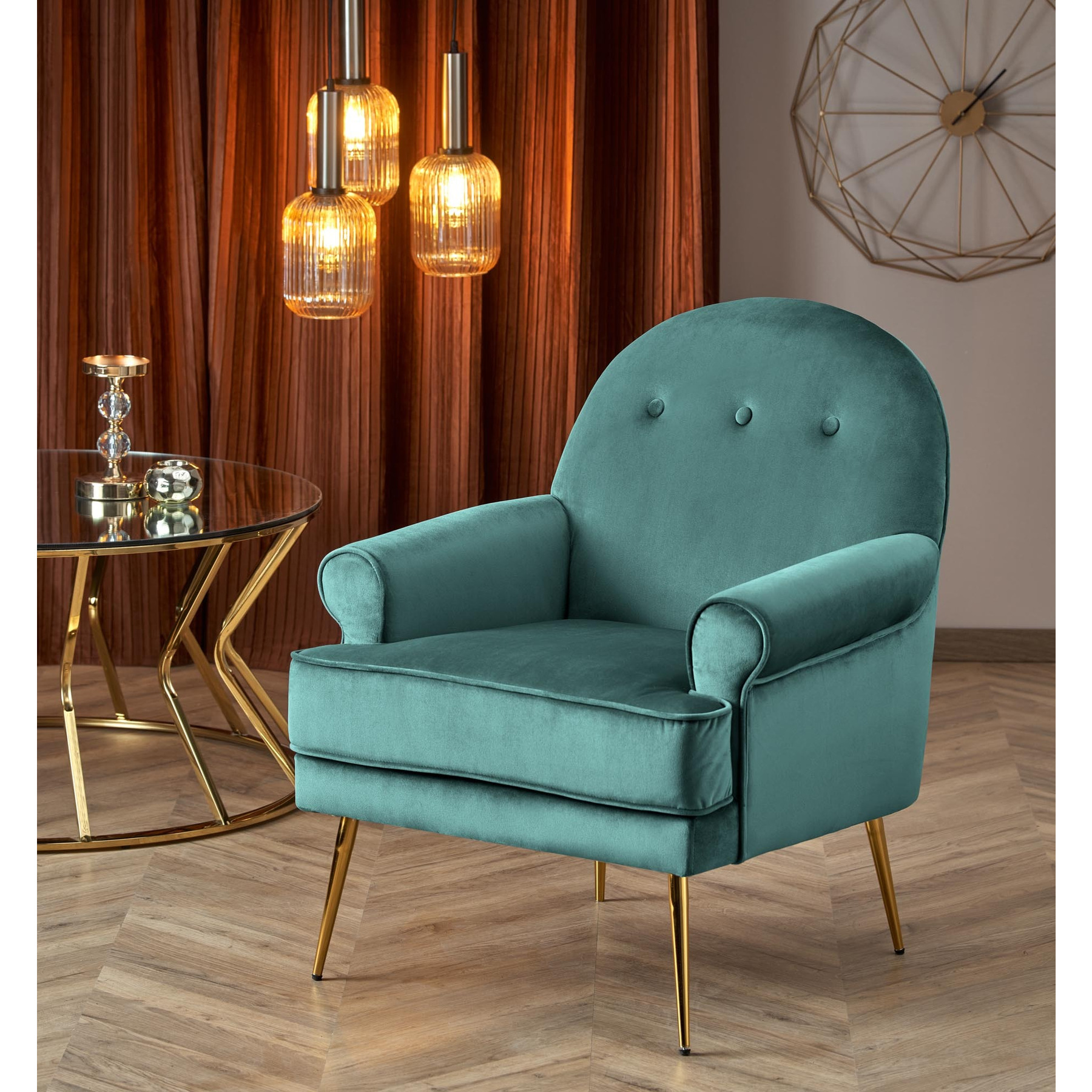 Fotoliu hagen 441, 74x74x88 cm, verde