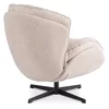 Fotoliu Rotativ Ramadi, 84x95x89 cm, Stofa, Crem picture - 4