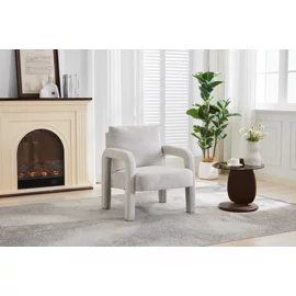 Fotoliu Sanibel, 70x70x91 h cm, Stofa Gri Deschis