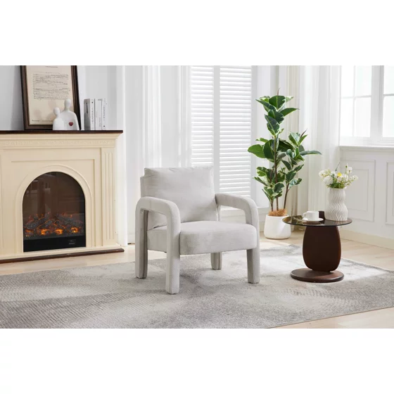 Fotoliu Sanibel, 70x70x91 h cm, Stofa Gri Deschis picture - 1