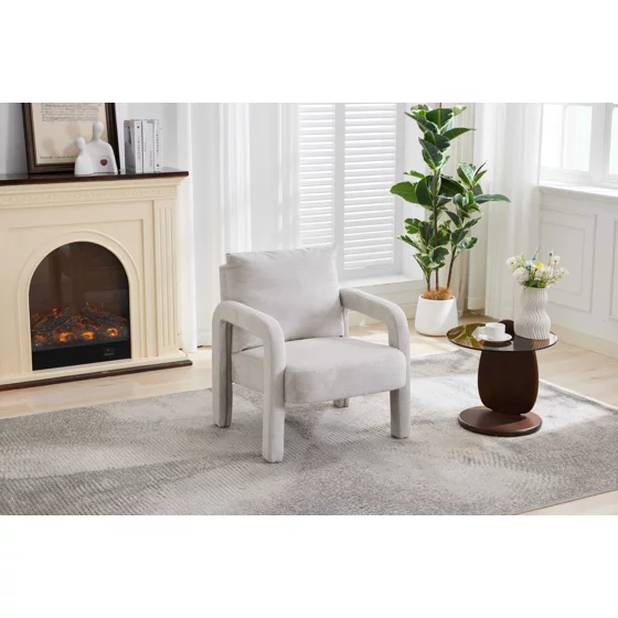 Fotoliu Sanibel, 70x70x91 h cm, Stofa Gri Deschis picture - 2