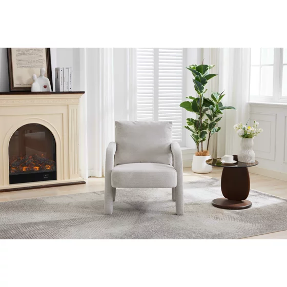 Fotoliu Sanibel, 70x70x91 h cm, Stofa Gri Deschis picture - 7