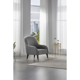 Fotoliu Serva, 75x75x100 cm, Velvet 412 Grey