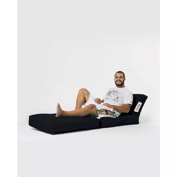 Fotoliu Siesta tip Puf - Negru 55x40x180 cm picture - 4