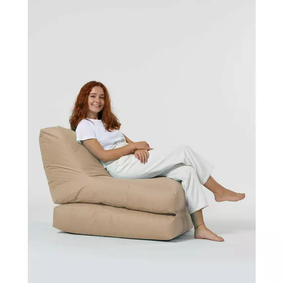 Fotoliu Siesta tip Puf - Taupe picture - 10