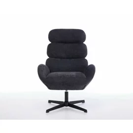 Fotoliu Sole, 75x81x105 h cm, Stofa, Negru