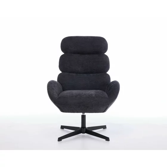 Fotoliu Sole, 75x81x105 h cm, Stofa, Negru picture - 2