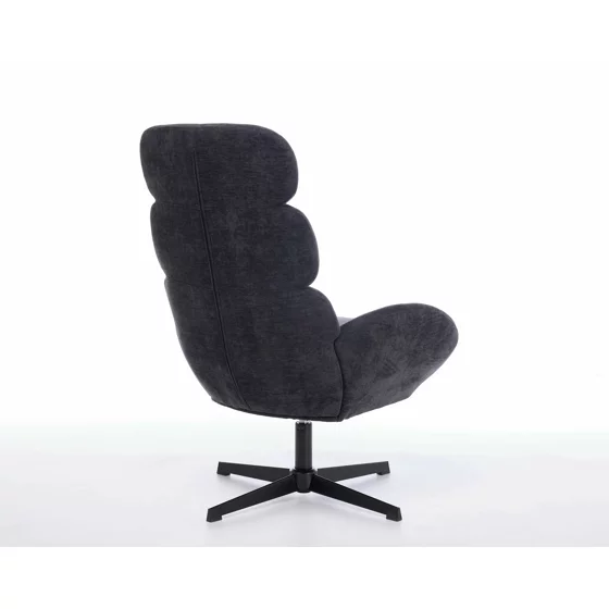 Fotoliu Sole, 75x81x105 h cm, Stofa, Negru picture - 7