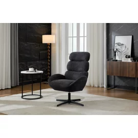 Fotoliu Sole, 75x81x105 h cm, Stofa, Negru