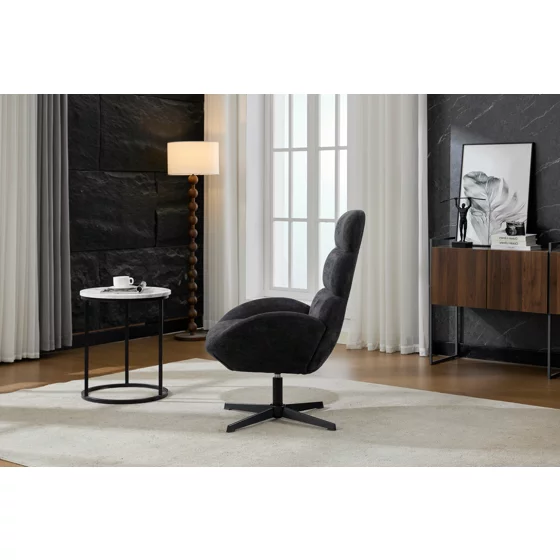 Fotoliu Sole, 75x81x105 h cm, Stofa, Negru picture - 11