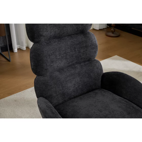 Fotoliu Sole, 75x81x105 h cm, Stofa, Negru picture - 14