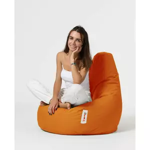 Fotoliu tip Puf - Drop L - Orange 80x80x33 cm