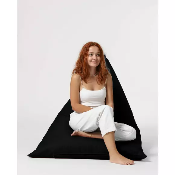 Fotoliu tip Puf Pyramid Big Bed 145x90x35 cm - Negru picture - 9