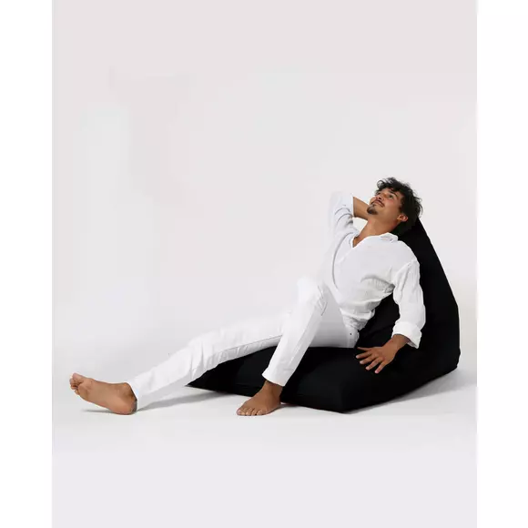 Fotoliu tip Puf Pyramid Big Bed 145x90x35 cm - Negru picture - 11