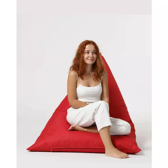 Fotoliu Tip Puf Pyramid Big Bed, 145x90x35 cm - Rosu picture - 9
