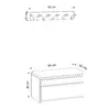 Garderoba Boby 80x35x42 cm, Stejar picture - 4