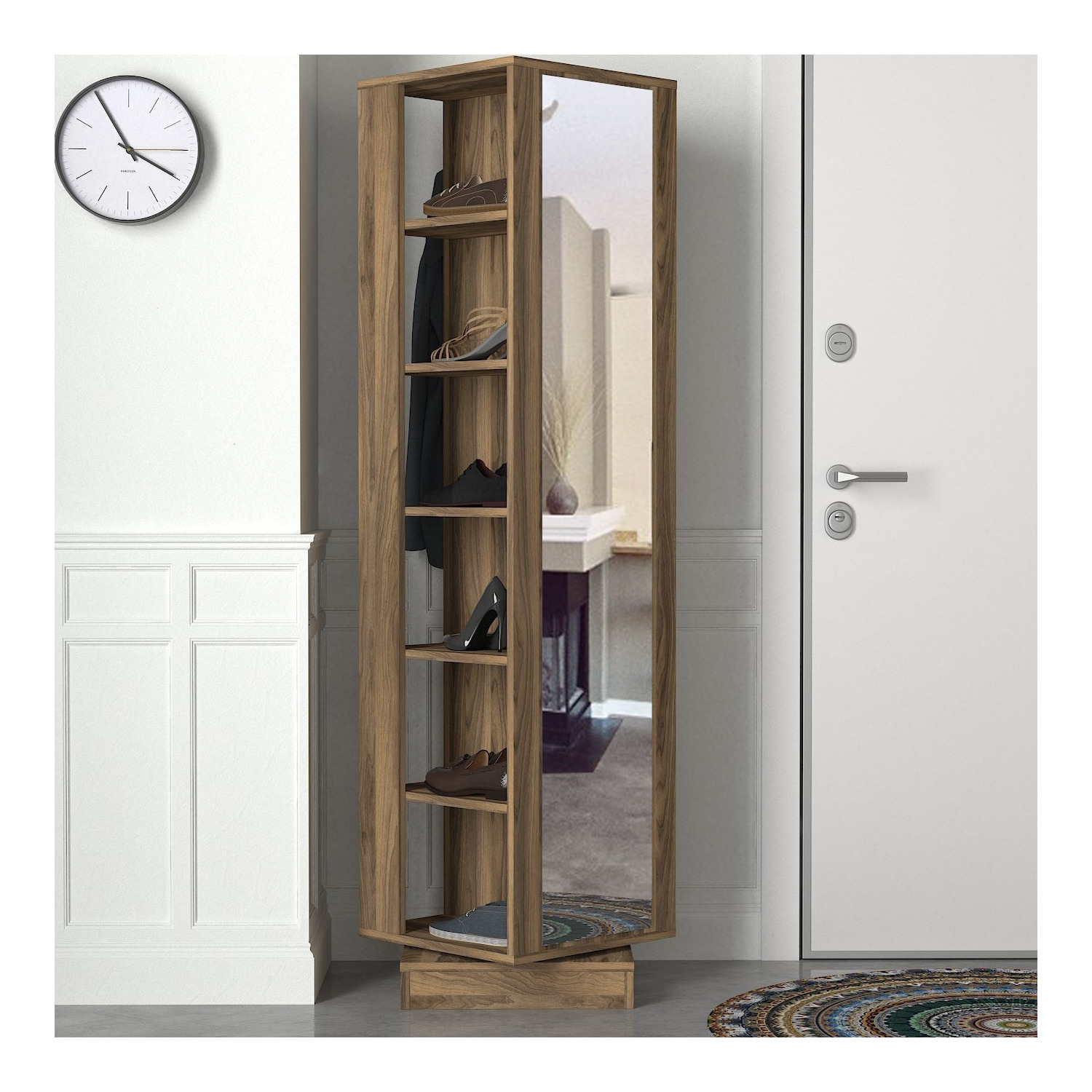 Garderoba rotativa roll, 44.8x44.8x180 cm - nuc