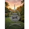 Leagan de Gradina/Terasa Yardio 134x134x200 cm, Metal/Ratan Sintetic/Stofa, Crem picture - 2