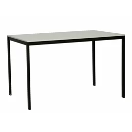 Masa Andes, 120x75x75 h cm, Metal/Pal Melaminat, Negru/Alb