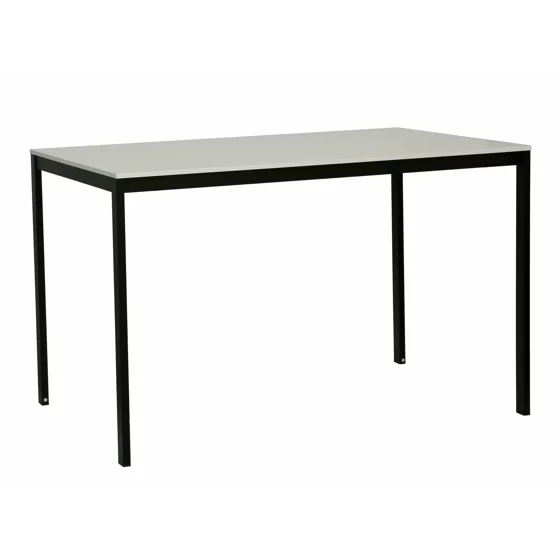 Masa Andes, 120x75x75 h cm, Metal/Pal Melaminat, Negru/Alb picture - 1