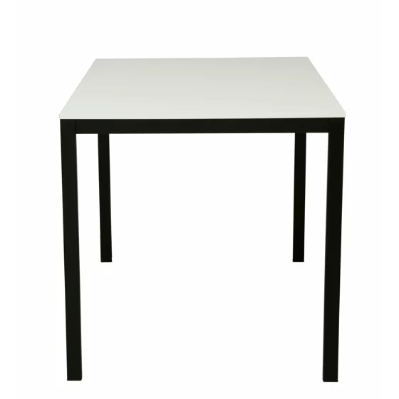 Masa Andes, 120x75x75 h cm, Metal/Pal Melaminat, Negru/Alb picture - 3