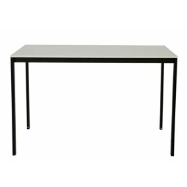 Masa Andes, 120x75x75 h cm, Metal/Pal Melaminat, Negru/Alb