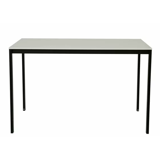 Masa Andes, 120x75x75 h cm, Metal/Pal Melaminat, Negru/Alb picture - 2