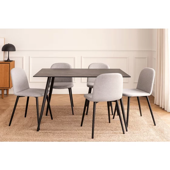 Masa Ceramon, 120x80x76 h cm, Blat Ceramic Negru picture - 2