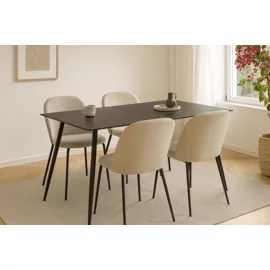 Masa Ceramon, 140x80x76 h cm, Blat Ceramic Negru