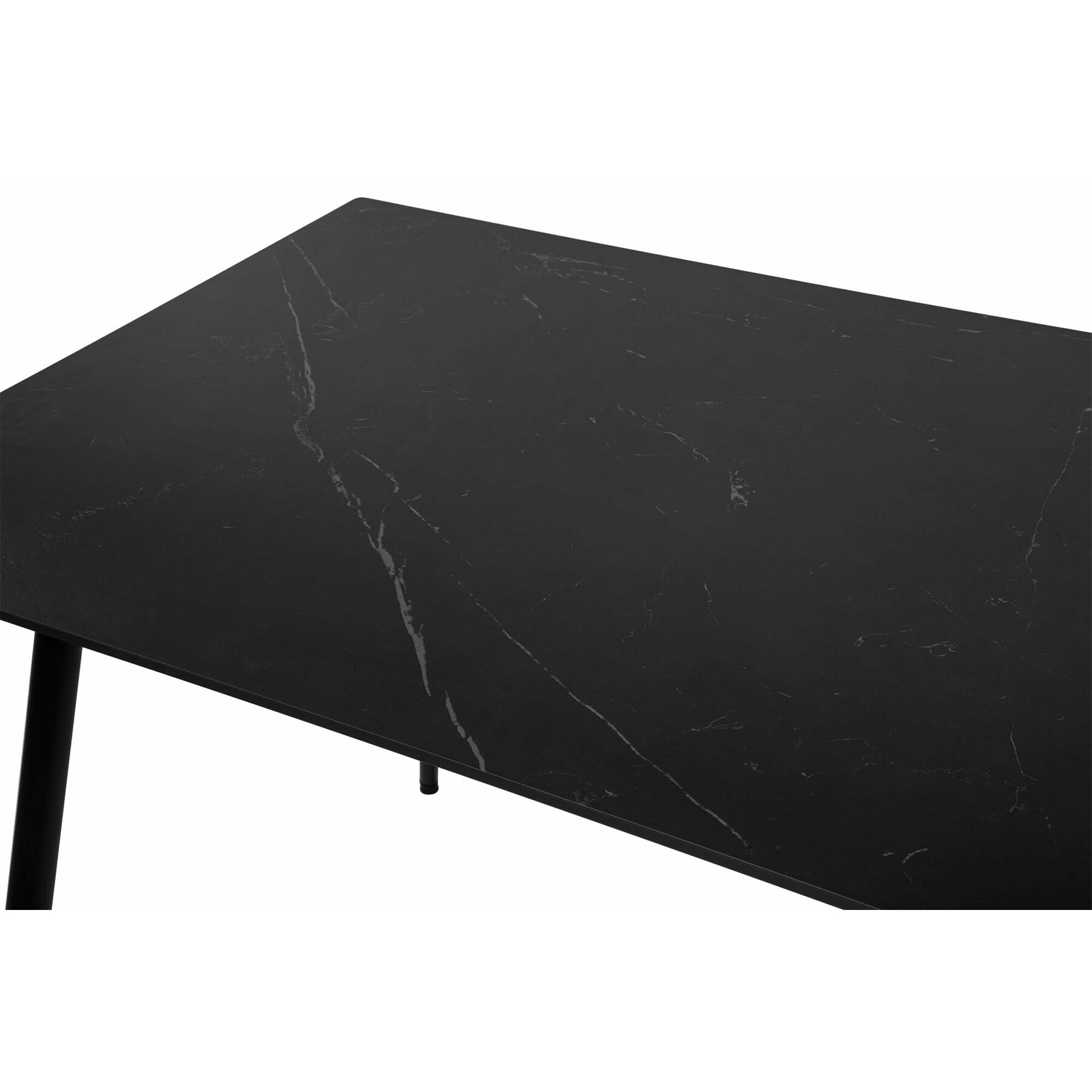 Calisth mat TERA SOFT ブラック Masa Ceramon, 140x80x76 h cm, Blat Ceramic Negru - Kalenda
