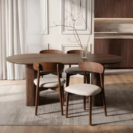 Masa Danzig,  200x76x76 h cm, MDF, Nuc