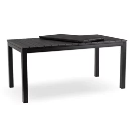 Masa De Gradina Extensibila Arges, 160-210x90x74 cm, Metal/Compozit, Negru/Gri
