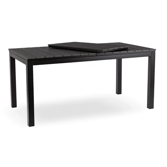 Masa De Gradina Extensibila Arges, 160-210x90x74 cm, Metal/Compozit, Negru/Gri picture - 2