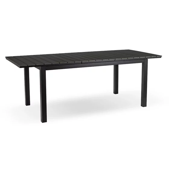 Masa De Gradina Extensibila Arges, 160-210x90x74 cm, Metal/Compozit, Negru/Gri picture - 3