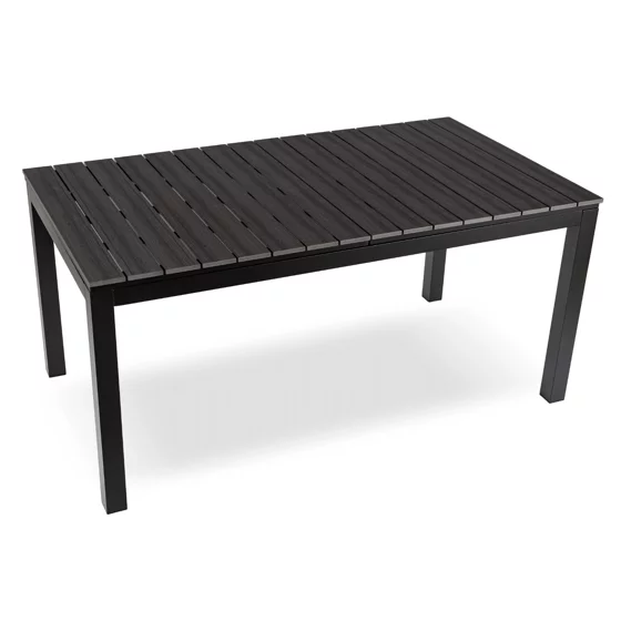 Masa De Gradina Extensibila Arges, 160-210x90x74 cm, Metal/Compozit, Negru/Gri picture - 4