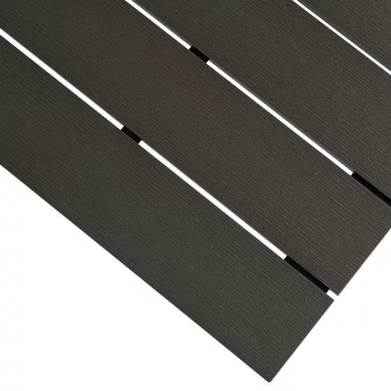 Masa De Gradina Extensibila Arges, 160-210x90x74 cm, Metal/Compozit, Negru/Gri picture - 6