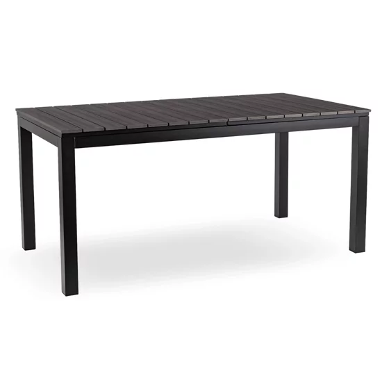 Masa De Gradina Extensibila Arges, 160-210x90x74 cm, Metal/Compozit, Negru/Gri picture - 1