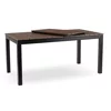 Masa De Gradina Extensibila Arges, 160-210x90x74 cm, Metal/Compozit, Negru/Nuc picture - 3