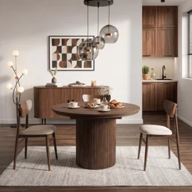 Masa Extensibila Adana, 120-160x120x76.5 h cm, Nuc