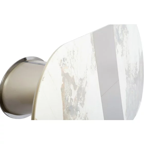 Masa Extensibila Bern 160-200x90x76 h cm, Blat Ceramic + MDF, Alb Marmura/Beige picture - 7