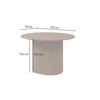 Masa Extensibila Cavo, 120-170-220x110x77.4 h cm, Picior Riflat, Nuc Lincoln picture - 8