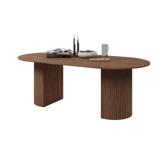 Masa Extensibila Cavo, 120-170-220x110x77.4 h cm, Picior Riflat
