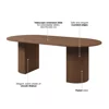 Masa Extensibila Cavo, 120-170-220x110x77.4 h cm, Picior Riflat, Nuc Lincoln picture - 11