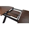 Masa Extensibila Ebon, 145-185x90x76 h cm, Metal/MDF, Negru/Stejar Inchis picture - 5