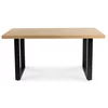 Masa Extensibila Effon, 160-210-260x90x77 h cm, Metal/MDF, Negru/Stejar picture - 3
